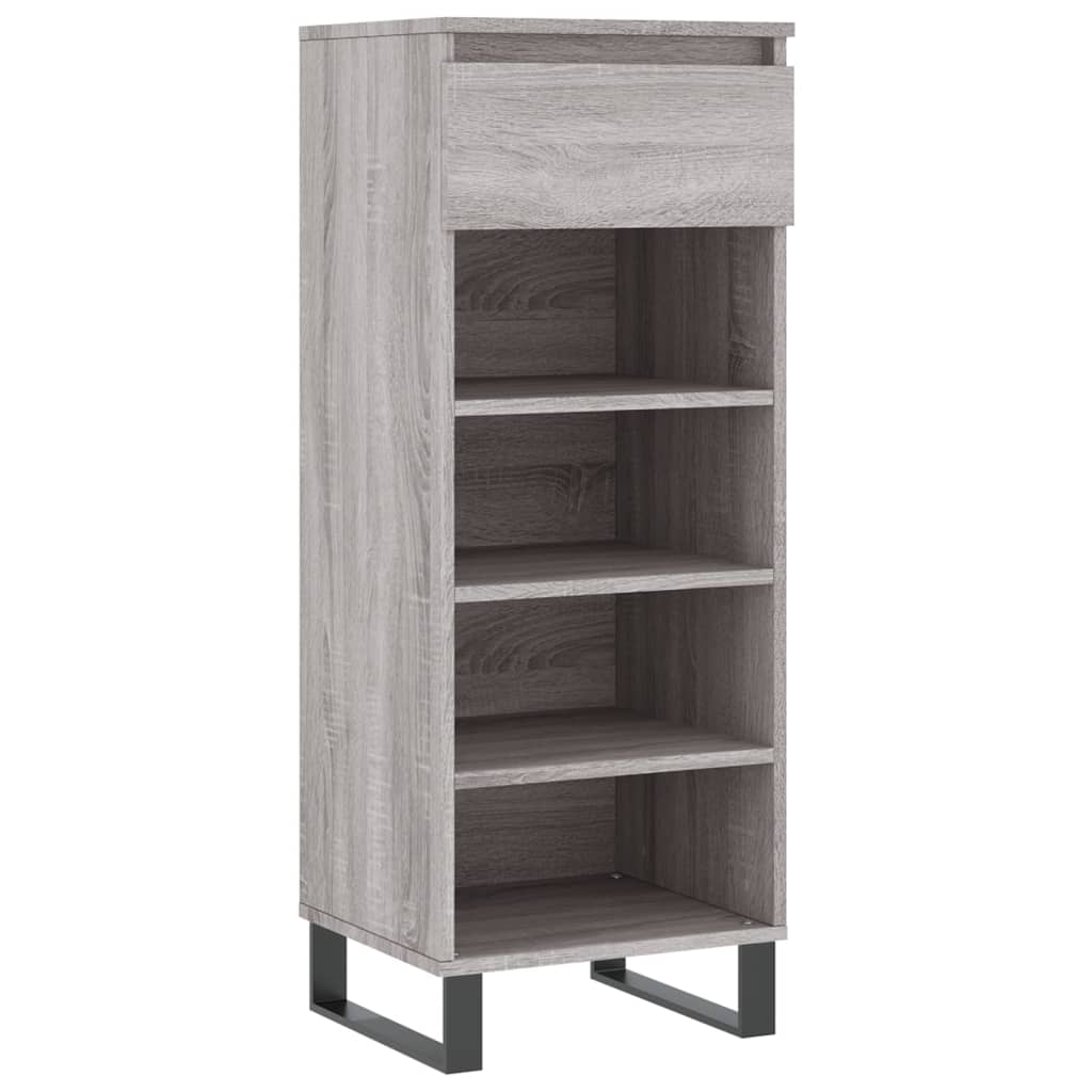 Vidaxl Cabinet da scarpe 40x36x105 cm Properpata Sonoma grigio