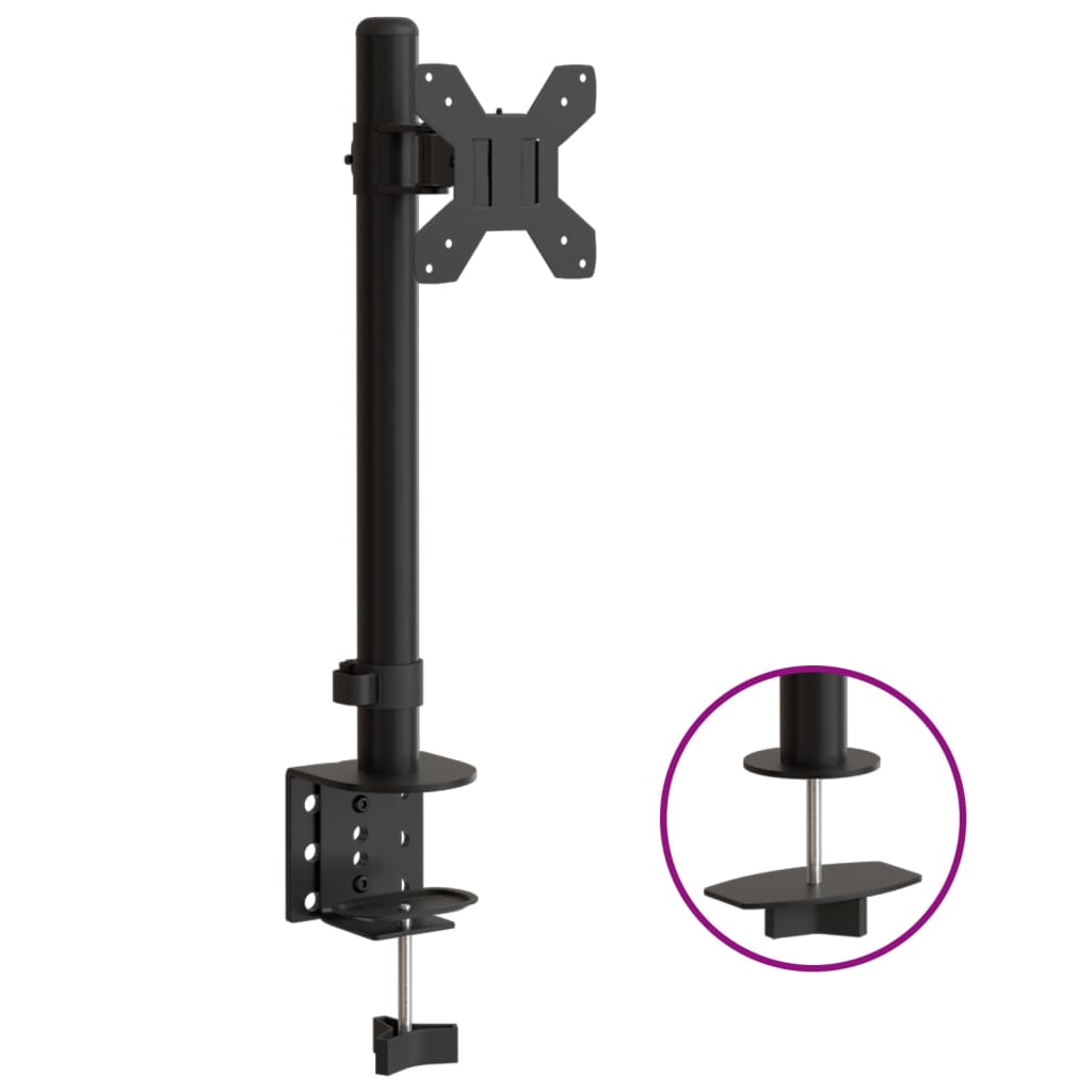 Vidaxl Monitor Bracket Vesa 75 100 mm sort stål