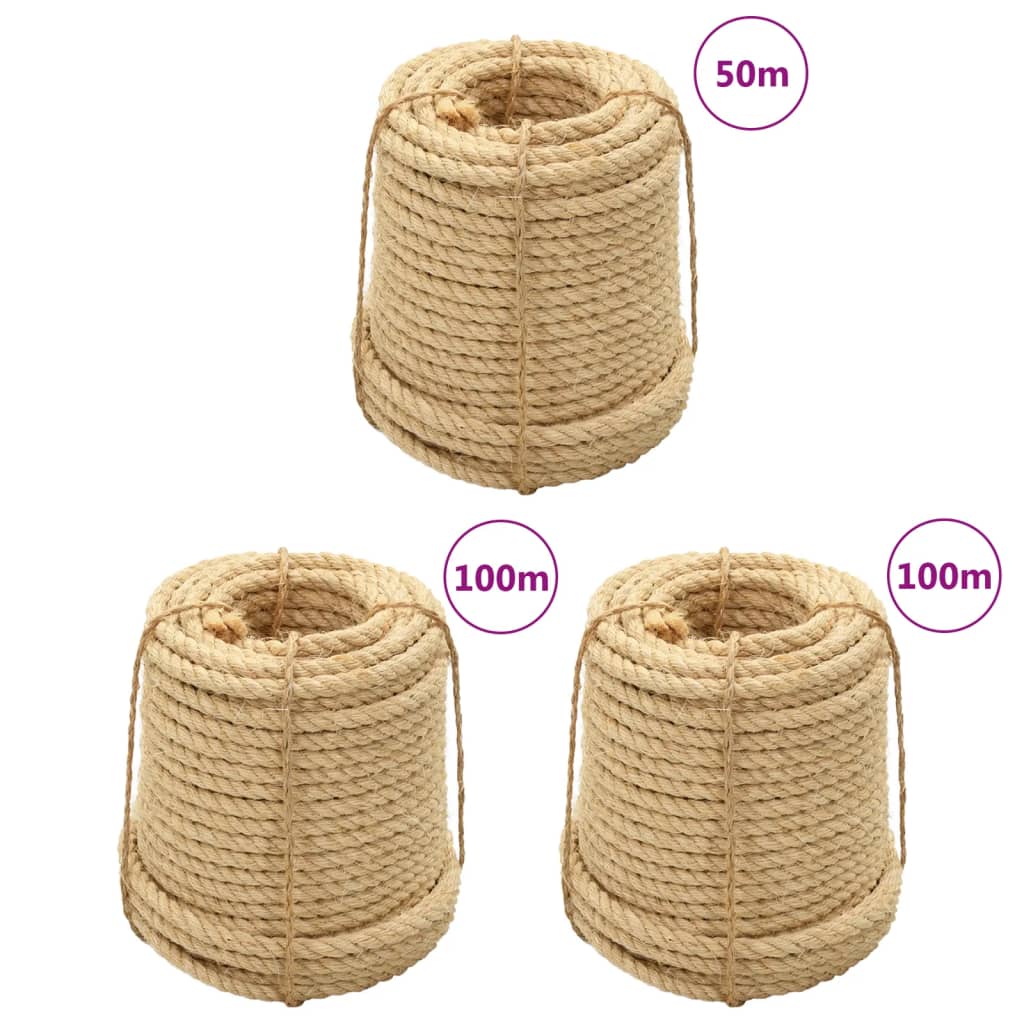 Vidaxl rep 3 st 14 mm sisal