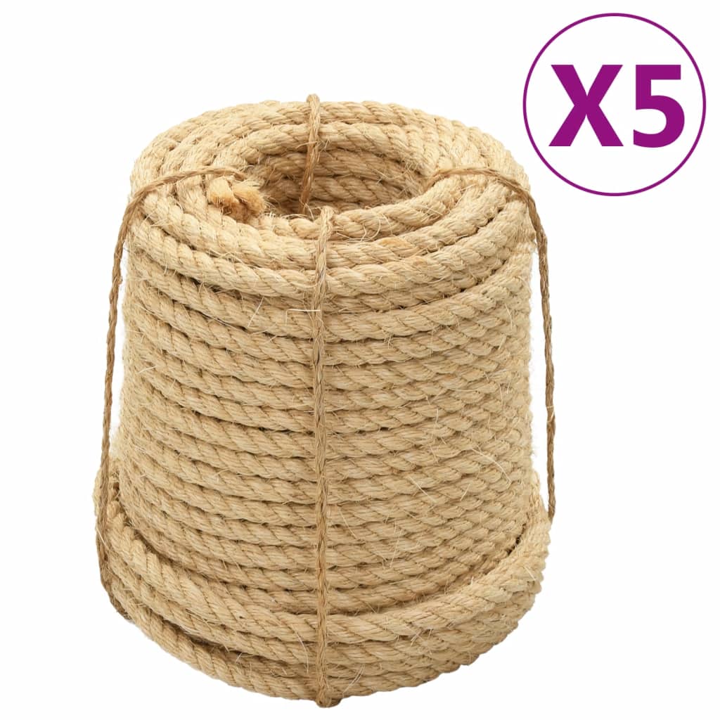 Vidaxl Rope 5 st 16 mm 100 m sisal