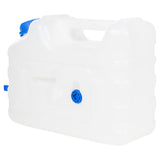 Vidaxl Water tank with tap 10 l plastic transparent