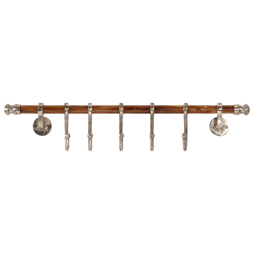 VidaXL Wall coat rack 75x15 cm aluminum