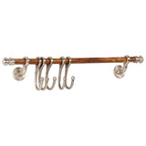 VidaXL Wall coat rack 75x15 cm aluminum