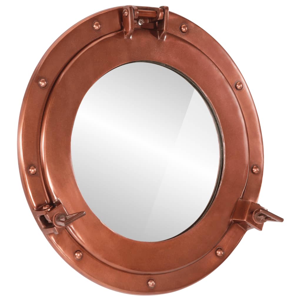 Vidaxl Wall Mirror Patrijspoort Ø38 CM Aluminium i szkło