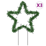 Vidaxl Christmas lights star 3 st with ground pins 50 LEDs 29 cm