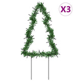 Vidaxl Christmas lighting Christmas tree 3 sts with ground pins 50 LEDs 30 cm