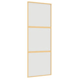 VidaXL sliding door 76x205 cm matte ESG glass and aluminum gold colored