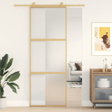 VidaXL sliding door 76x205 cm matte ESG glass and aluminum gold colored