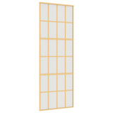 VidaXL sliding door 76x205 cm matte ESG glass and aluminum gold colored