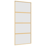 VidaXL sliding door 90x205 cm matte ESG glass and aluminum gold colored