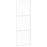 VidaXL sliding door 76x205 cm hardened glass and aluminum white