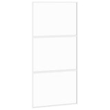 VidaXL sliding door 102.5x205 cm hardened glass and aluminum white