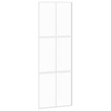 VidaXL sliding door 76x205 cm hardened glass and aluminum white