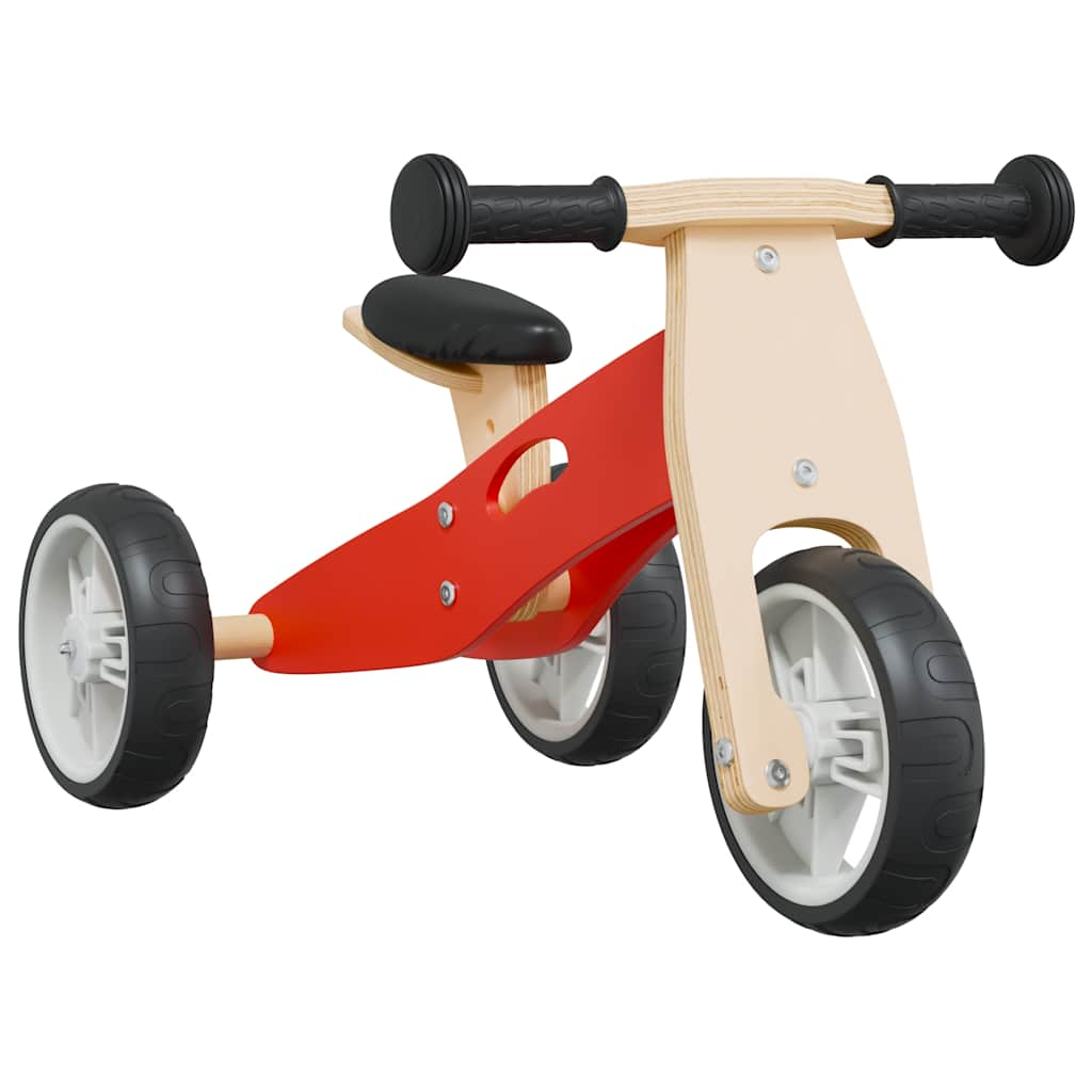 Vidaxl Balance Bike per bambini 2 in 1 rosso