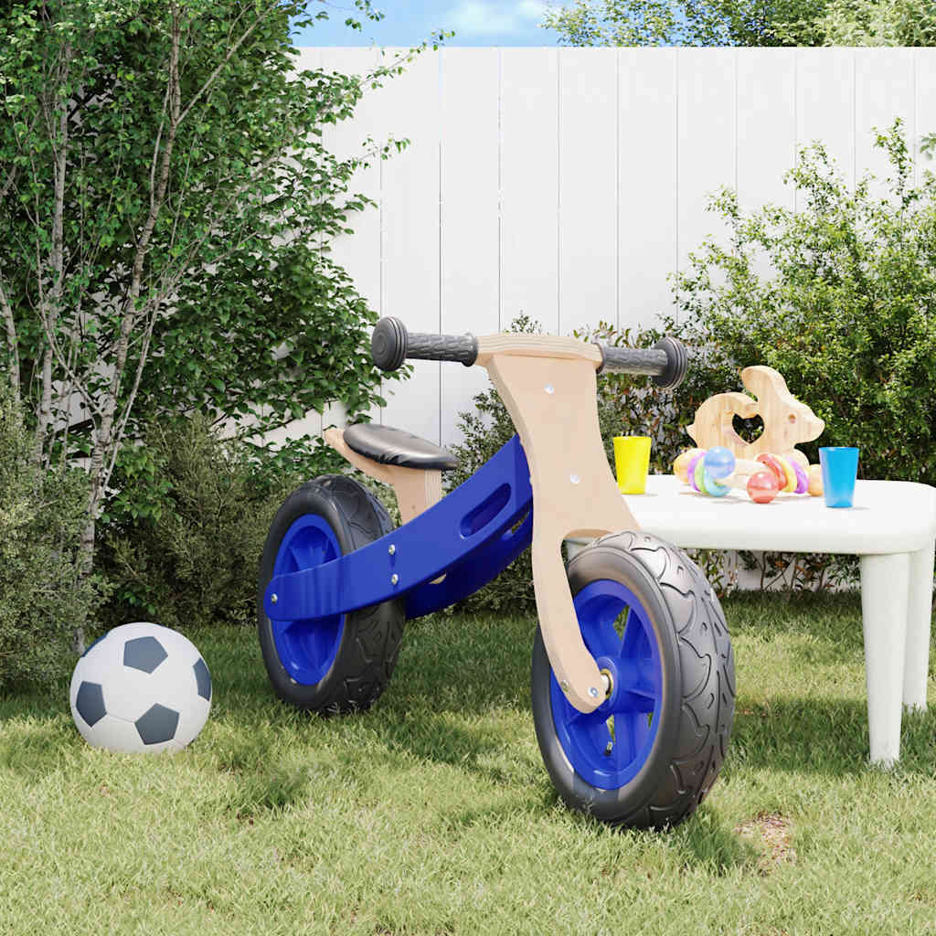 Vidaxl Balance Bike per bambini con pneumatici ad aria blu