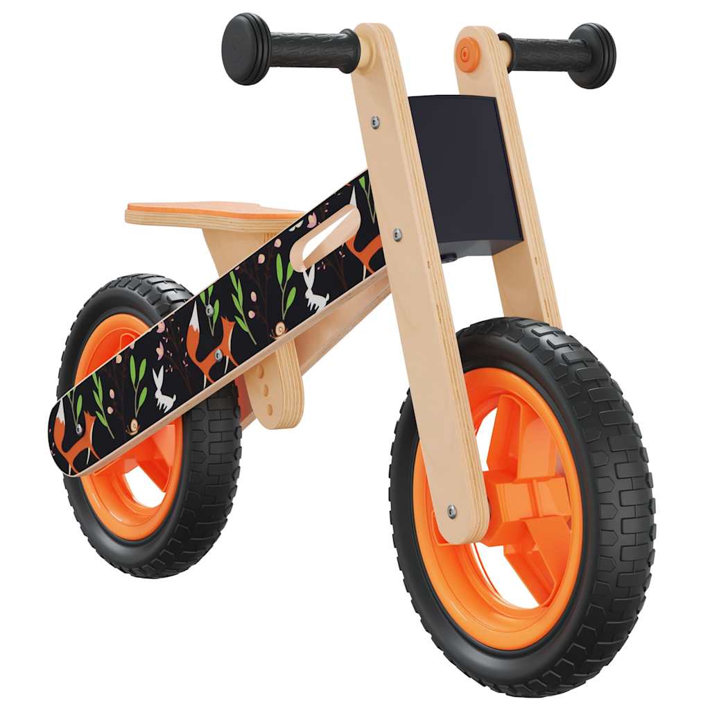 Vidaxl Balance Bike für Kinder orange mit Druck