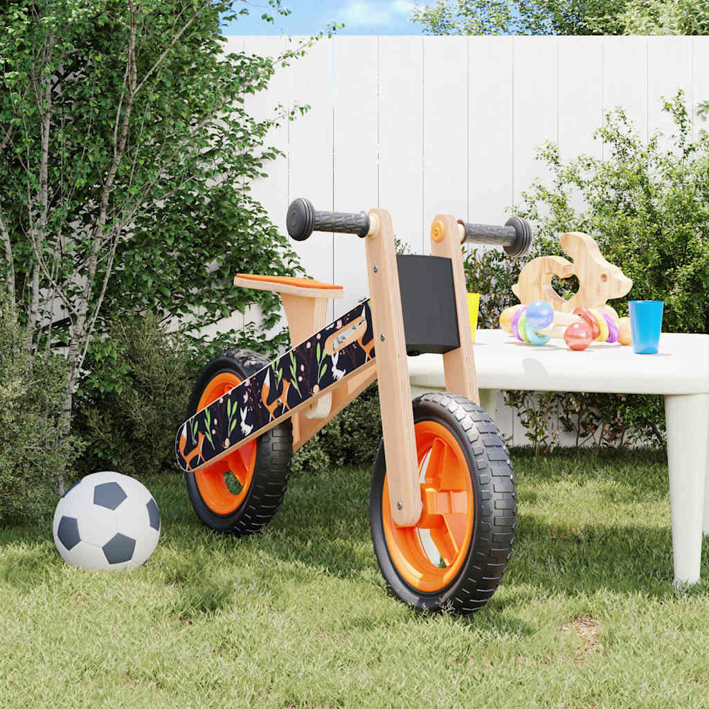 Vidaxl Balance Bike für Kinder orange mit Druck