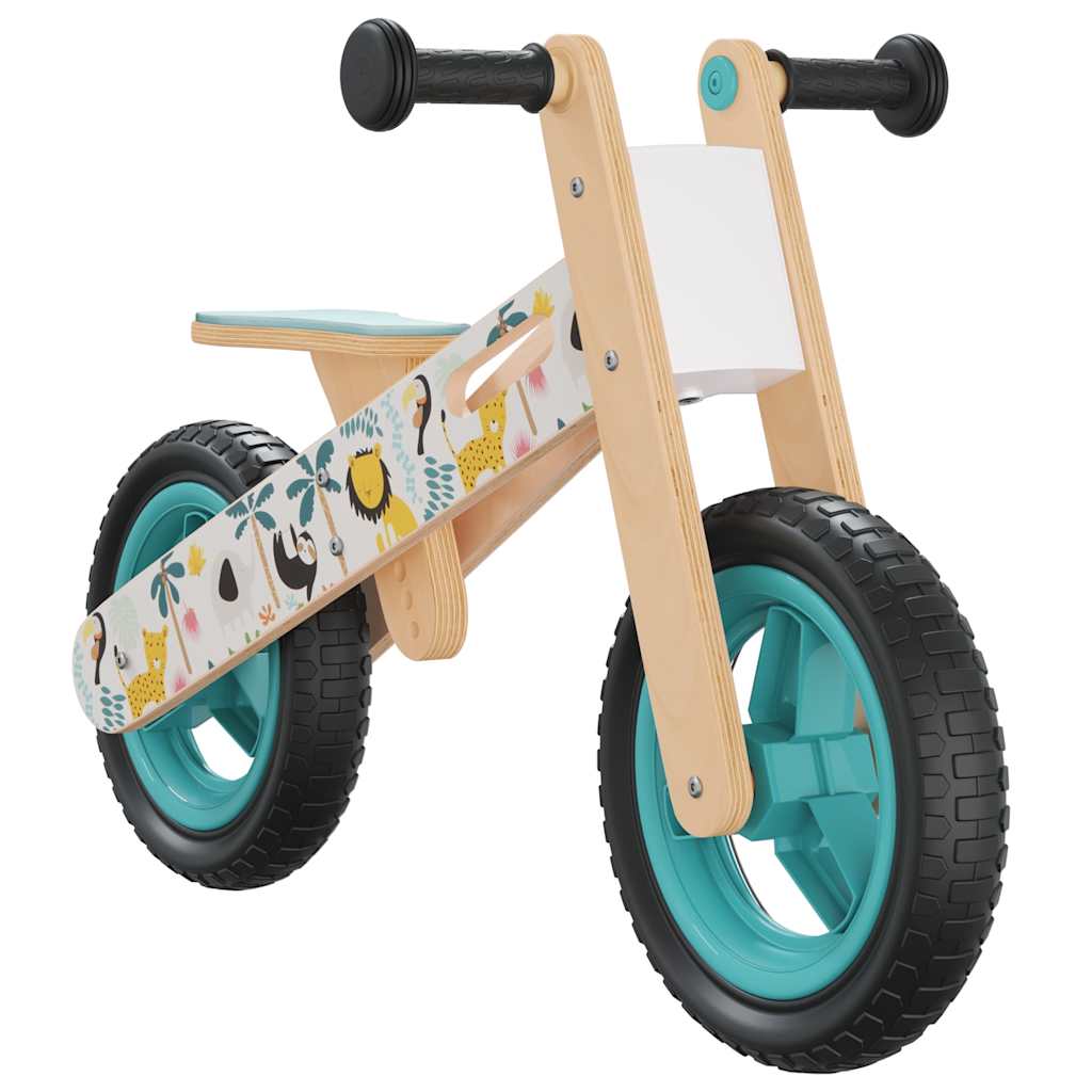 VidaXL balance bike for children blue with print