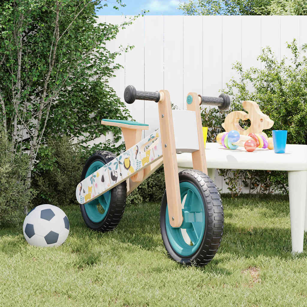 Vidaxl Balance Bike per bambini blu con stampa