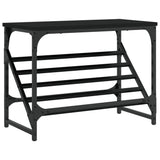 Vidaxl Shoe Rack 60x30x45 cm de madera procesada Negro