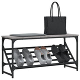 VidaXL shoe rack 90x30x45 cm Property Wood Gray Sonoma Oak colored