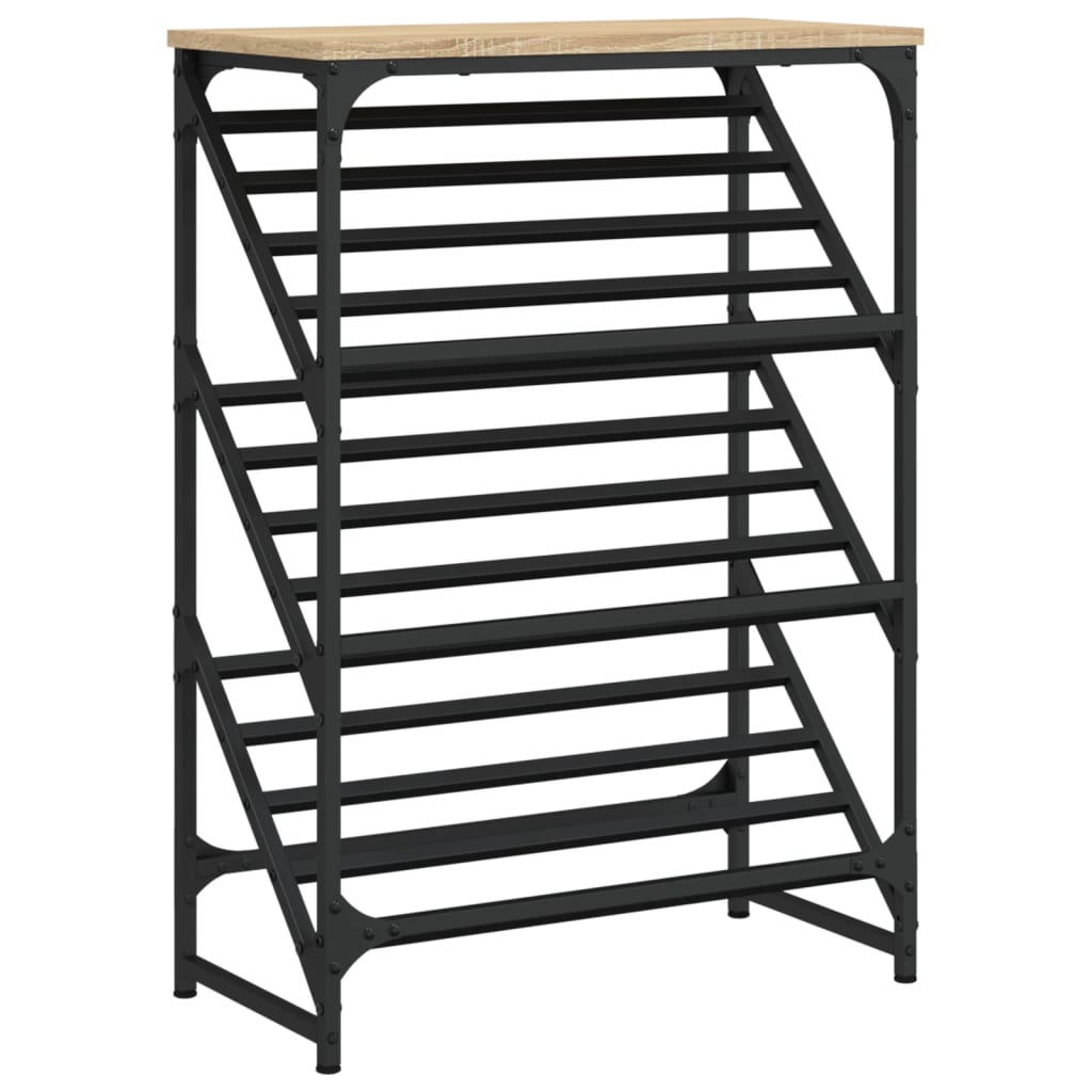 VidaXL shoe rack 60x30x85 cm processed wood Sonoma oak colored