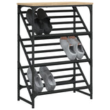 VidaXL shoe rack 60x30x85 cm processed wood Sonoma oak colored