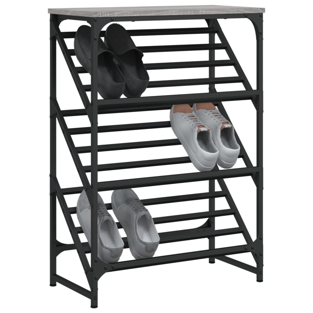 VidaXL shoe rack 60x30x85 cm Processed Wood Gray Sonoma