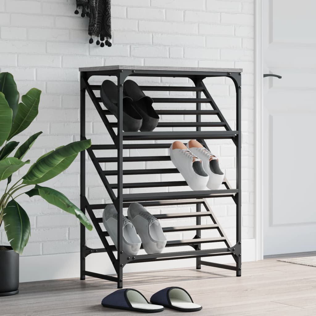 VidaXL shoe rack 60x30x85 cm Processed Wood Gray Sonoma