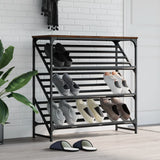 Vidaxl Shoe Rack 90x30x85 cm Color de roble de madera procesada