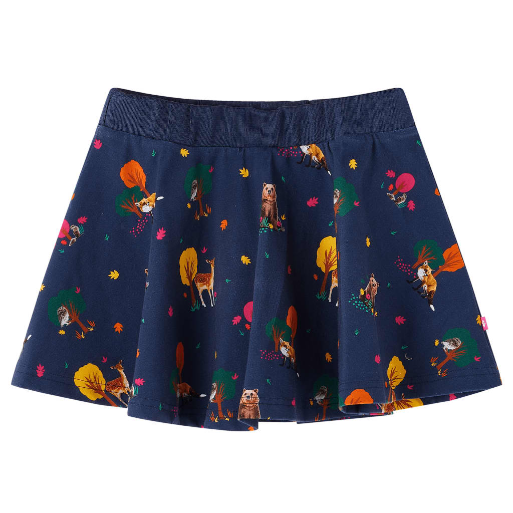 Vidaxl Skirt per bambini 128 blu navy