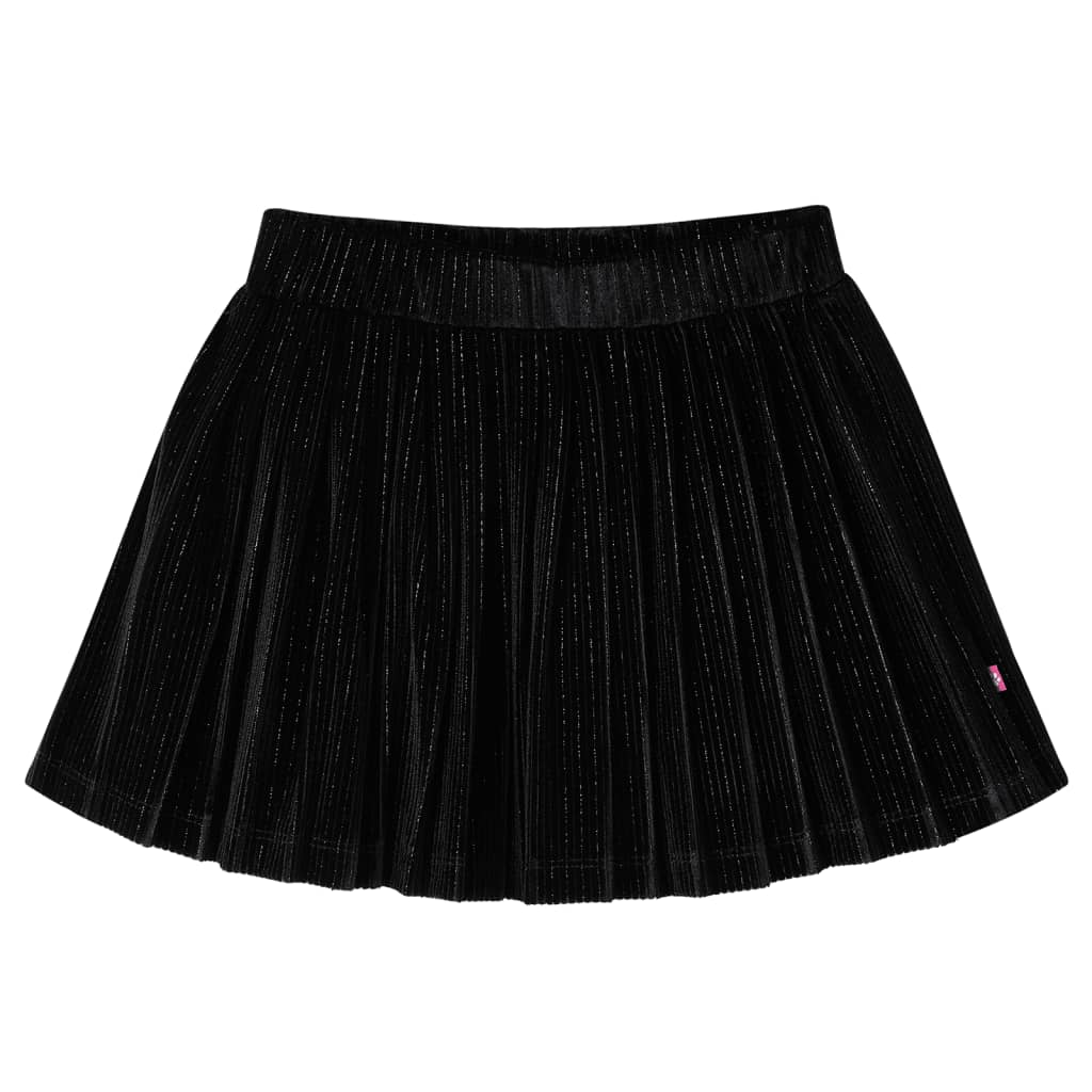 Falda infantil de Vidaxl plegada 92 LUREX NEGRO