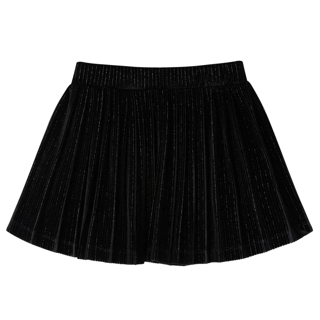 Falda infantil de Vidaxl plegada 92 LUREX NEGRO