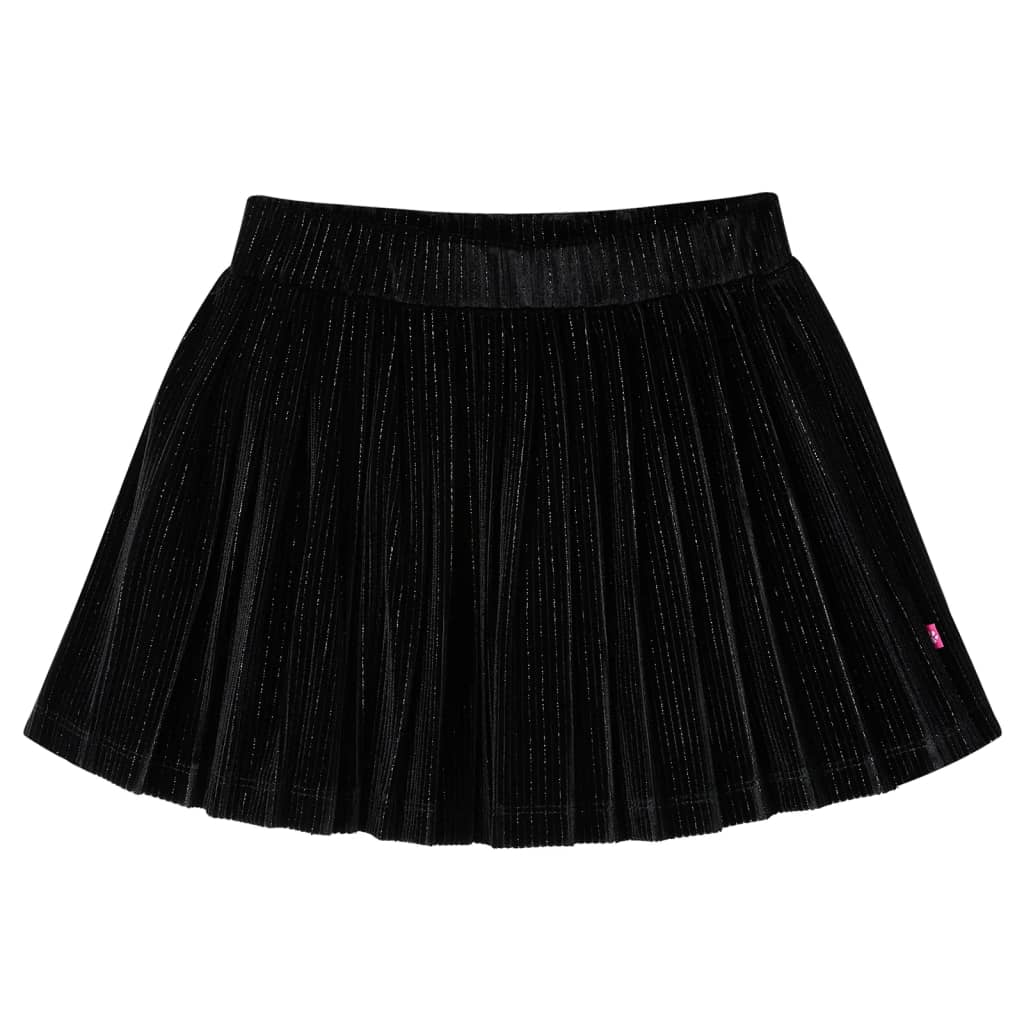 Vidaxl Falda infantil doblada 104 Lurex Black