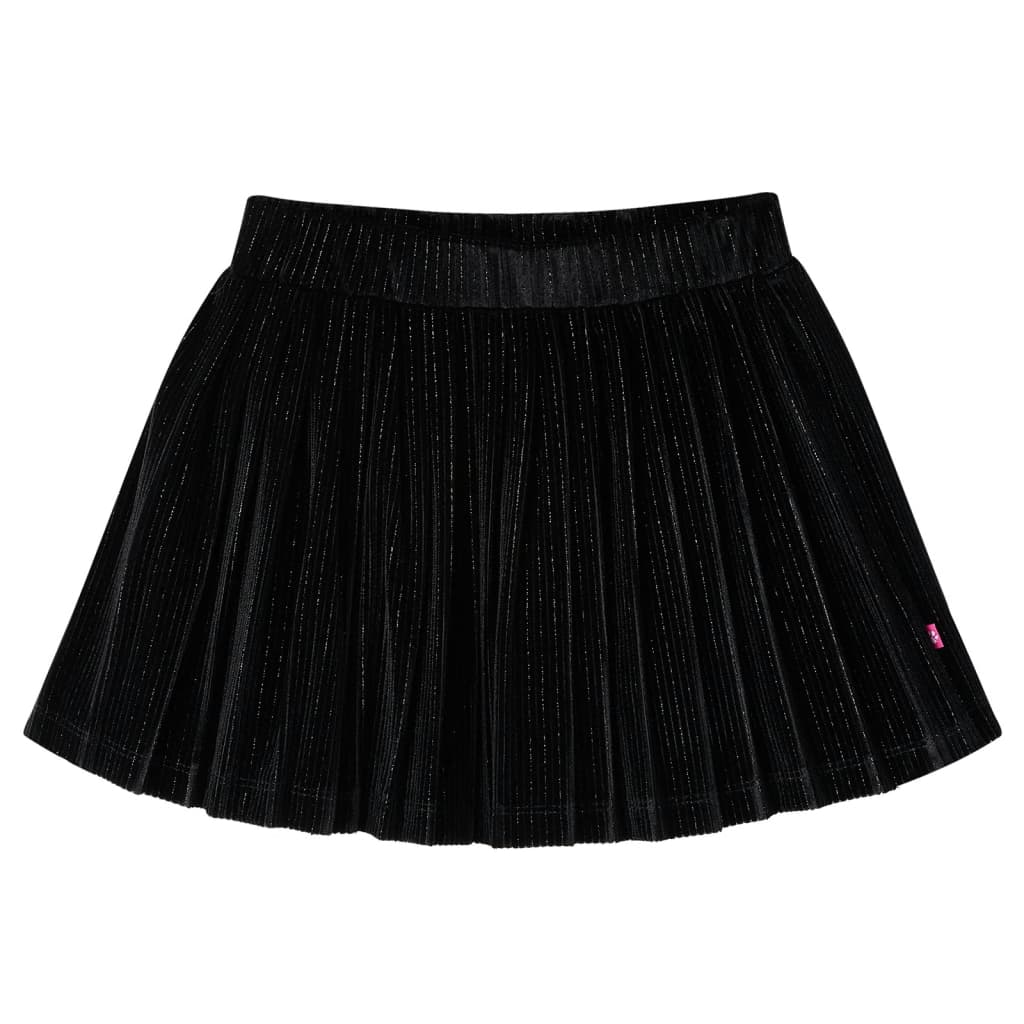 Vidaxl Falda infantil doblada 116 LUREX NEGRO