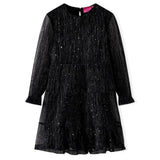 Vidaxl Robe pour enfants avec manches longues 92 noir