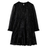 Vidaxl Robe pour enfants avec manches longues 92 noir