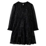 Vidaxl Robe pour enfants à manches longues 116 noir