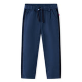 Vidaxl pantaloni per bambini con tubazioni nere 116 blu navy