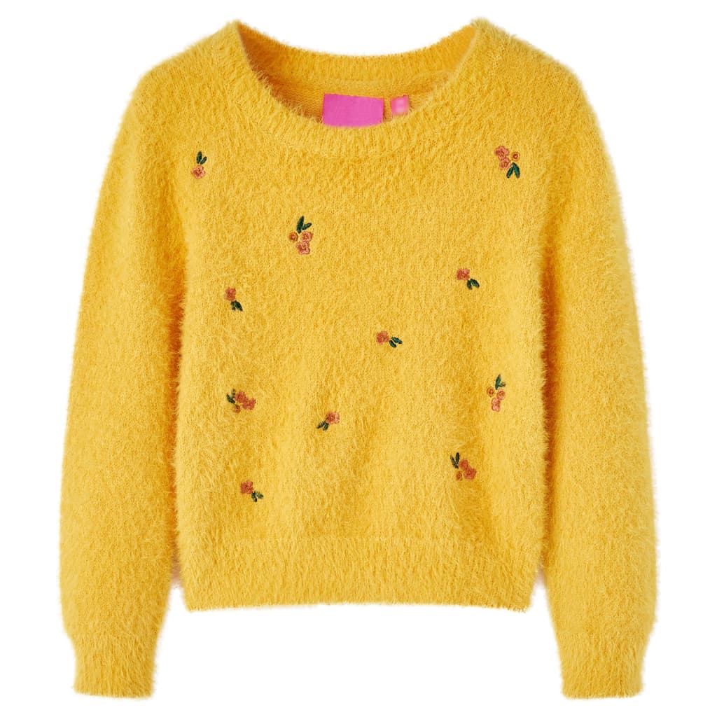 Vidaxl Children's Sweater strikket 92 oker -farget