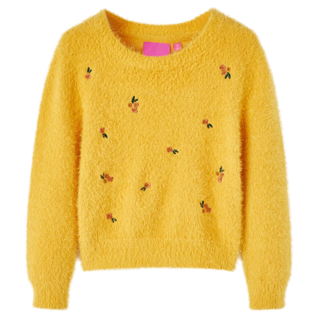 Vidaxl Children's Sweater strikket 116 oker -farget