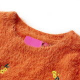 Vidaxl Children's Sweater strikket 116 Oranjebruin