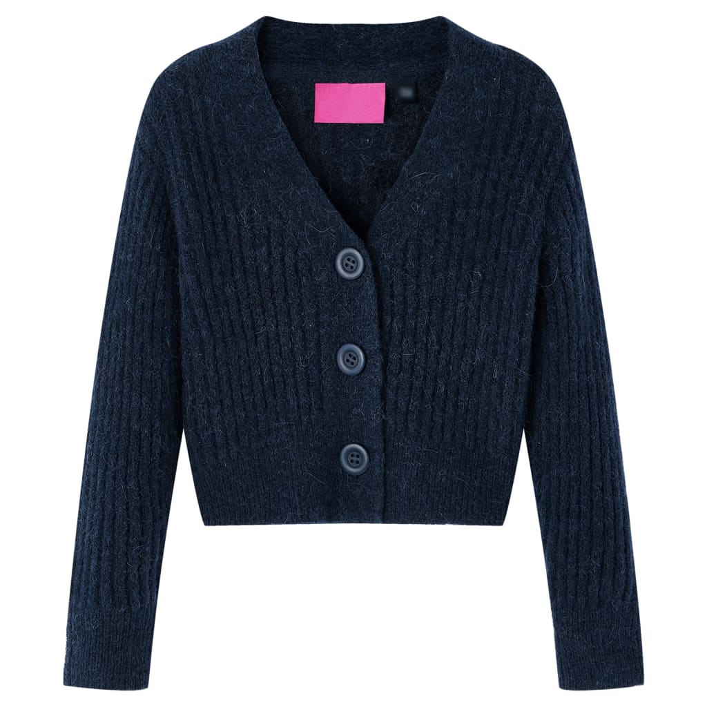 Vidaxl Children's Gite Knitted 92 Navy Blue