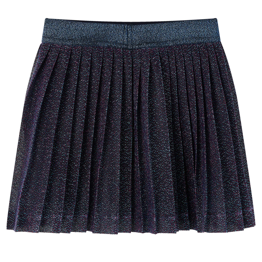 Vidaxl children's skirt with glitter 116 navy blue