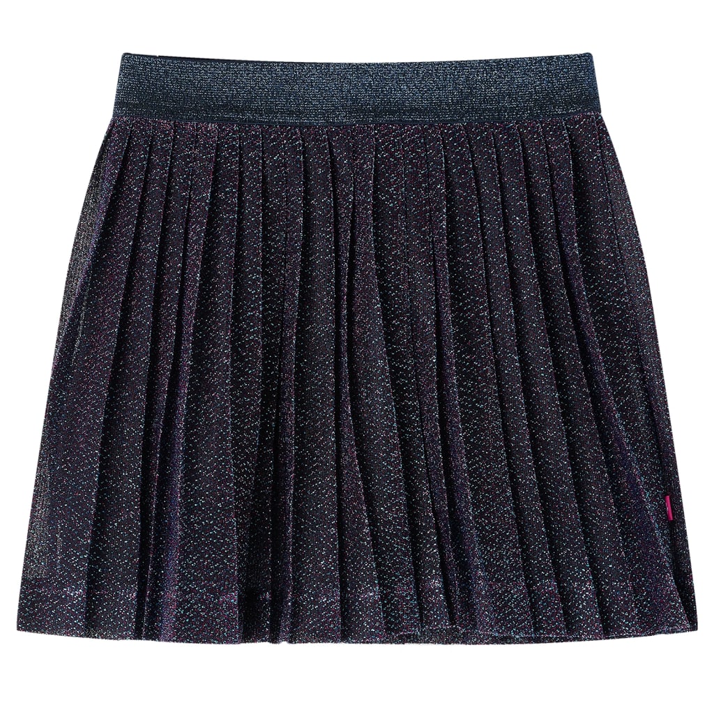 Vidaxl children's skirt with glitter 140 navy blue