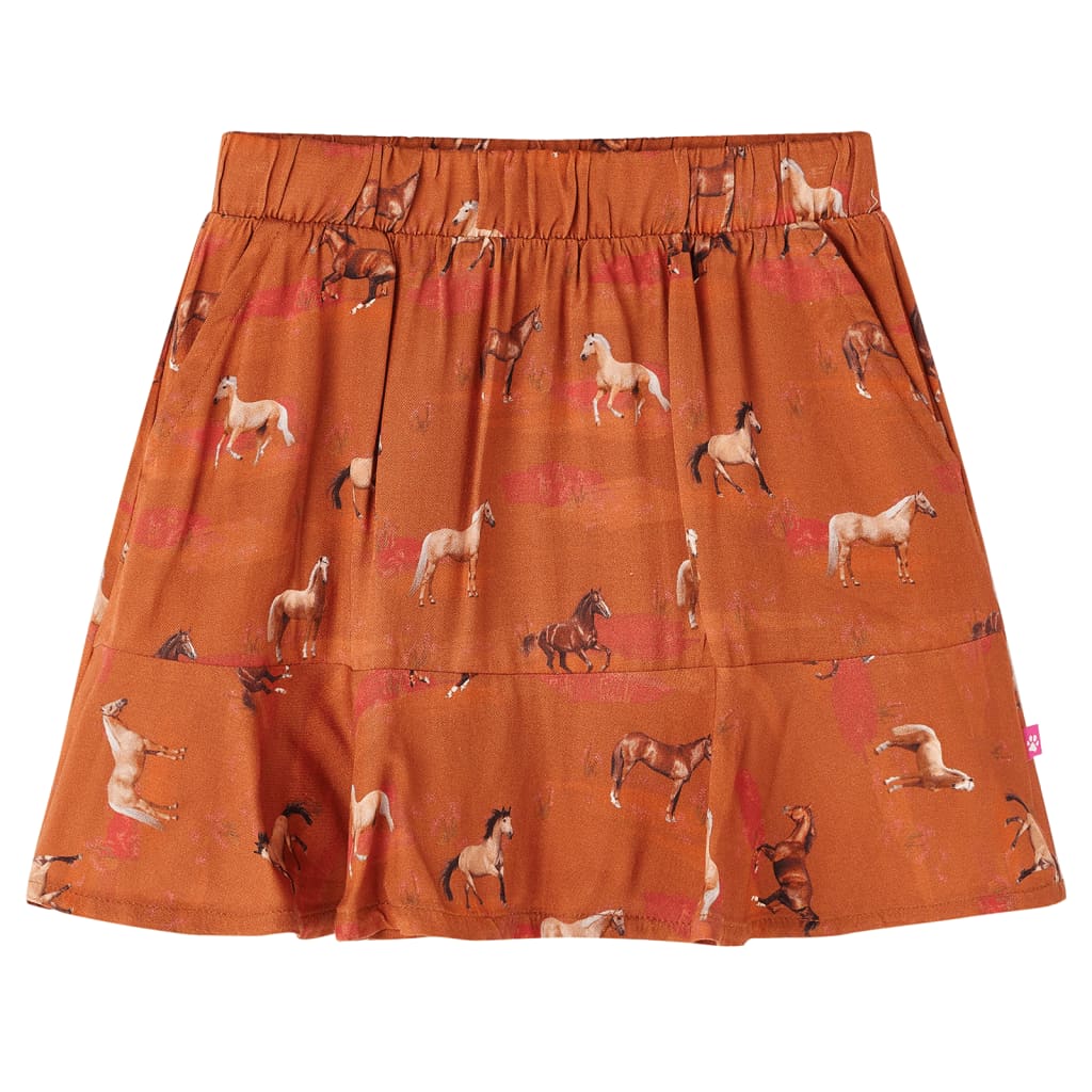 Vidaxl Falda infantil 140 Cognac Colored