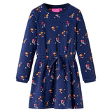 Vidaxl Vestido infantil 128 azul marino