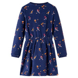 Vidaxl Robe pour enfants 128 bleu marine