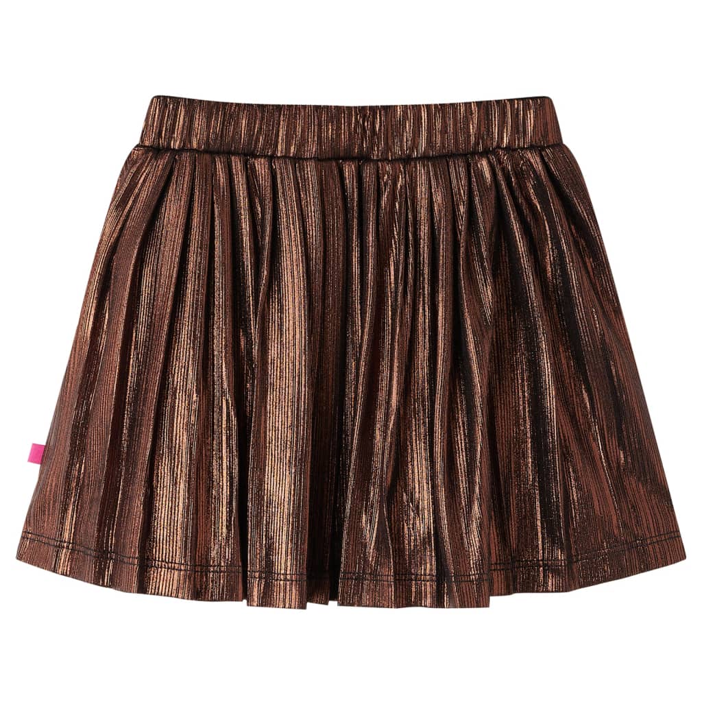 Gonna per bambini Vidaxl con glitter 116 Cognac color