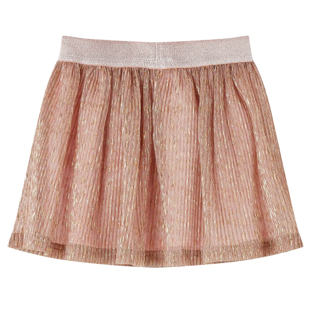 Vidaxl children's skirt with glitter 104 soft pink